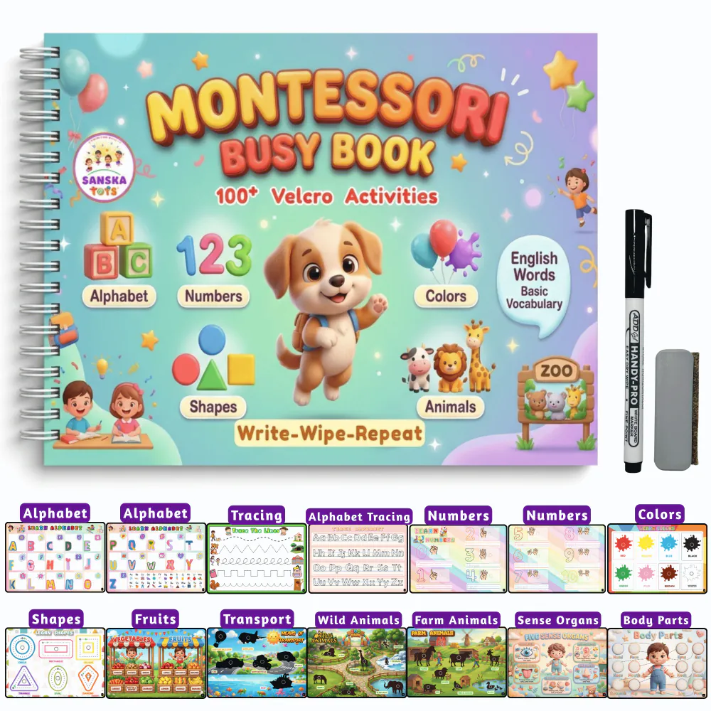 SanskaTots Montessori Busy Book