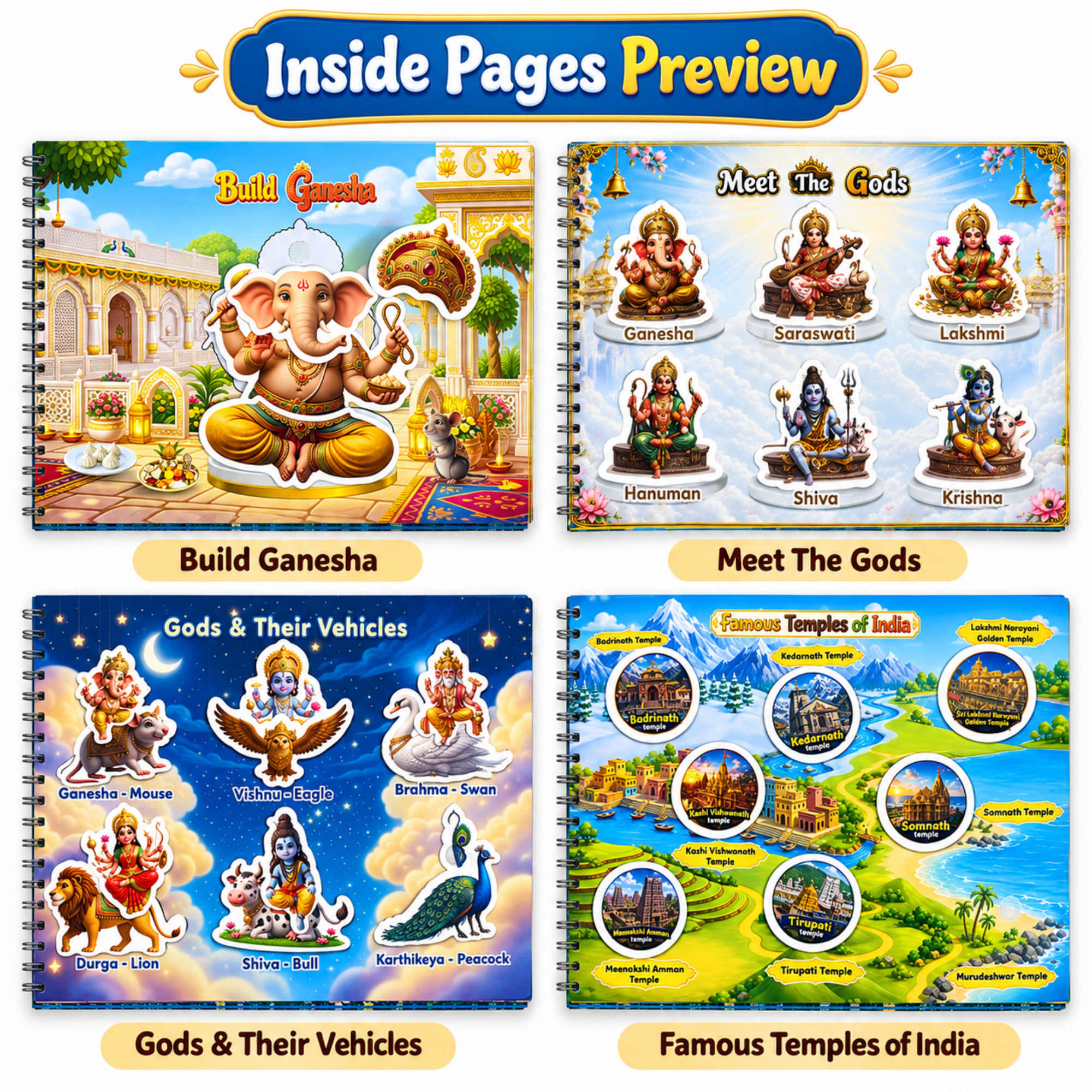 Hanuman and Ravana's heads activity pages