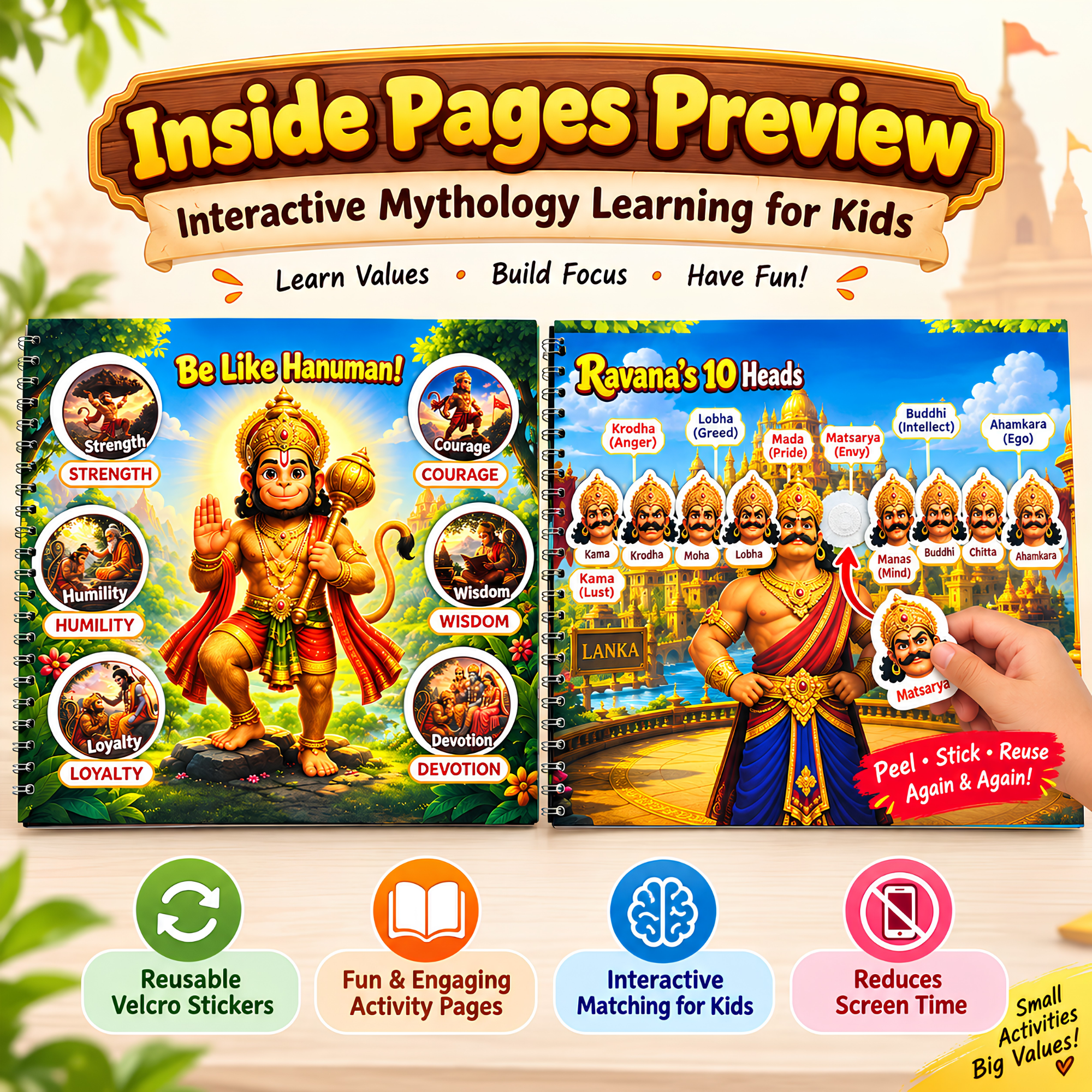 Build Ganesha and Meet the Gods activity pages